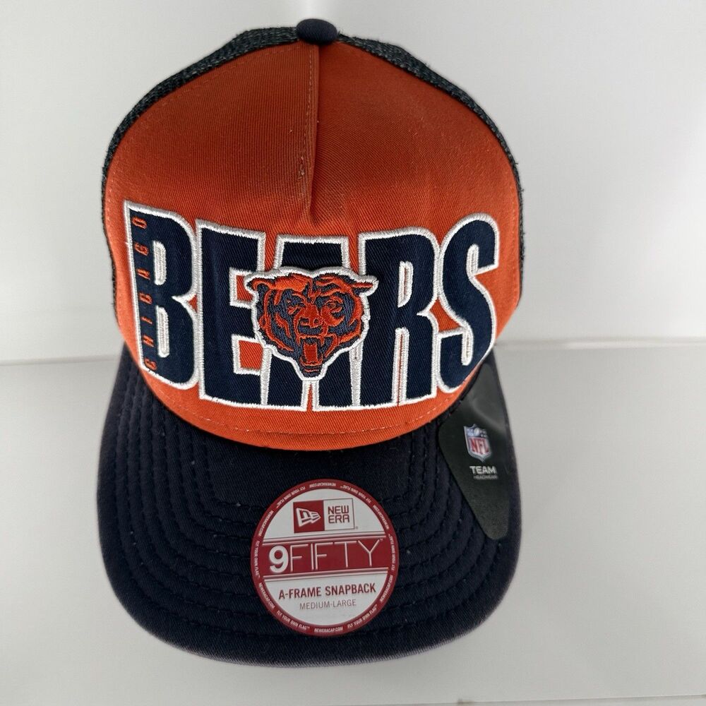 Chicago Bears New Era 9FIFTY Snapback Hat NFL A-Frame Mesh Cap NWT